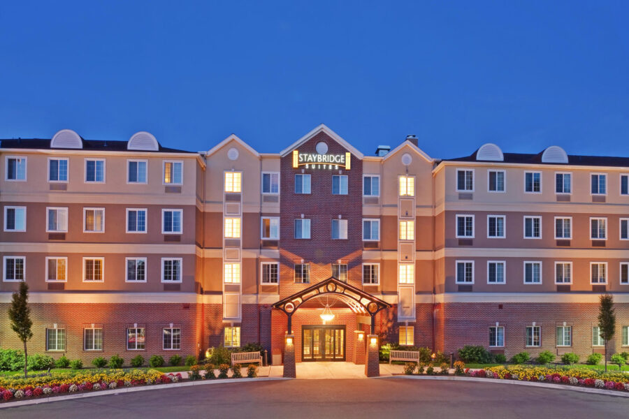 Exterior shot of Staybridge Suites