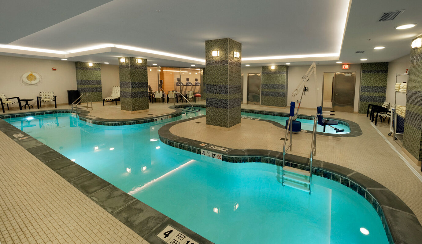 Pool in apartment building