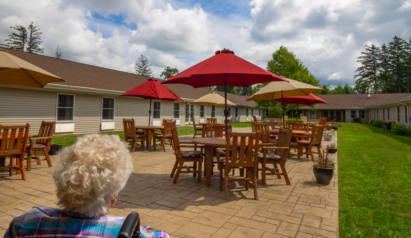Outdoor courtyard