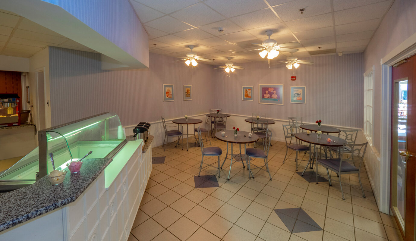 Ice cream parlor room