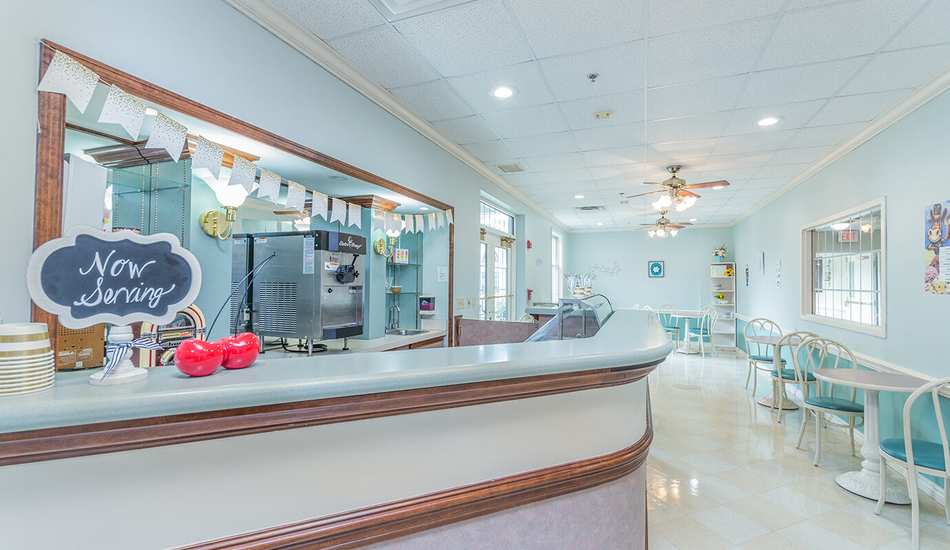 Ice cream parlor room