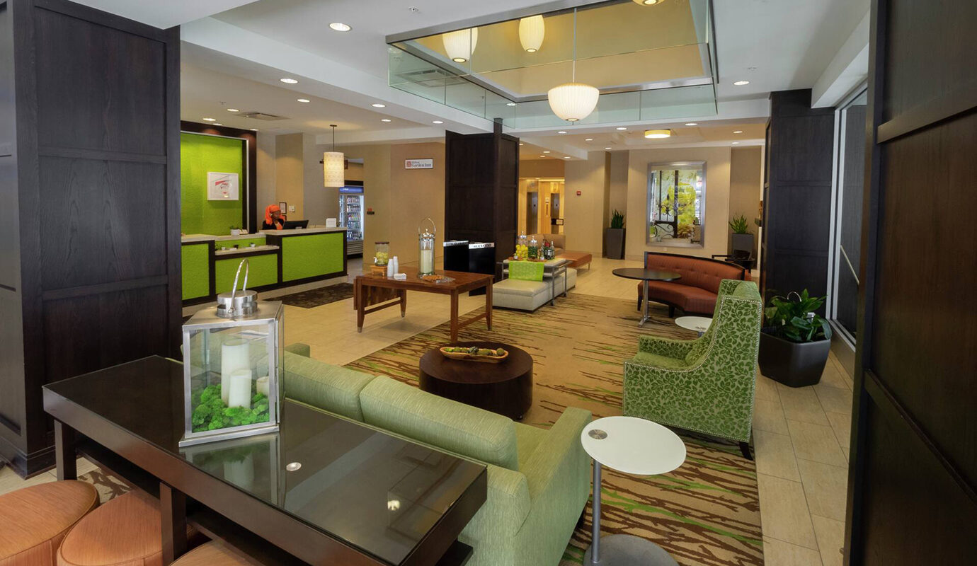 Lobby area with seating