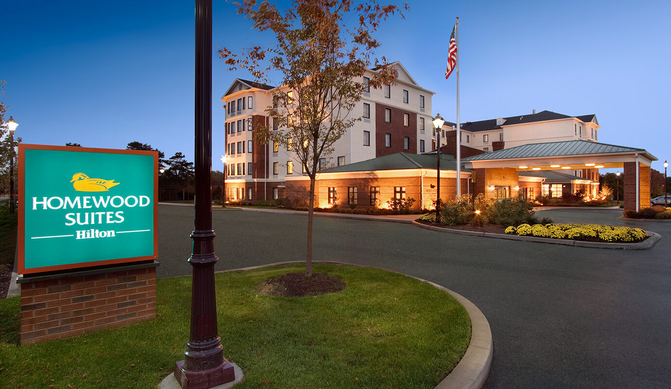 Exterior view of Homewood Suites