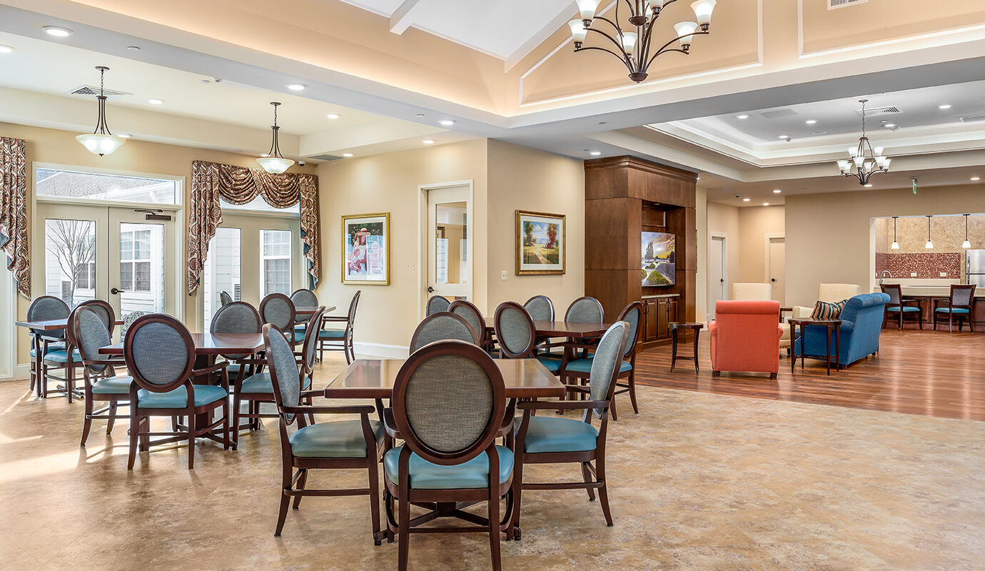 Common area with dining tables