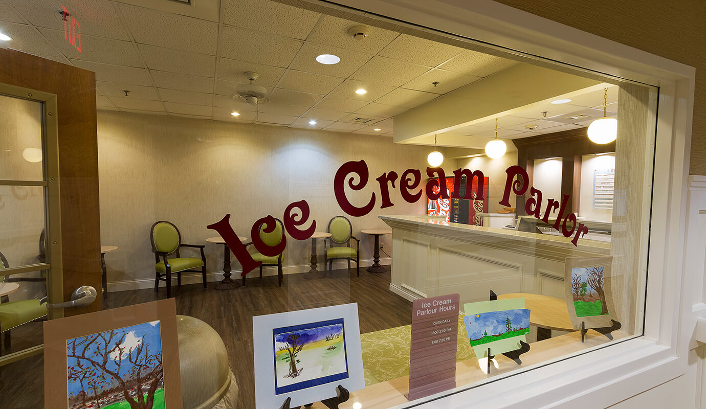 Ice cream parlor room