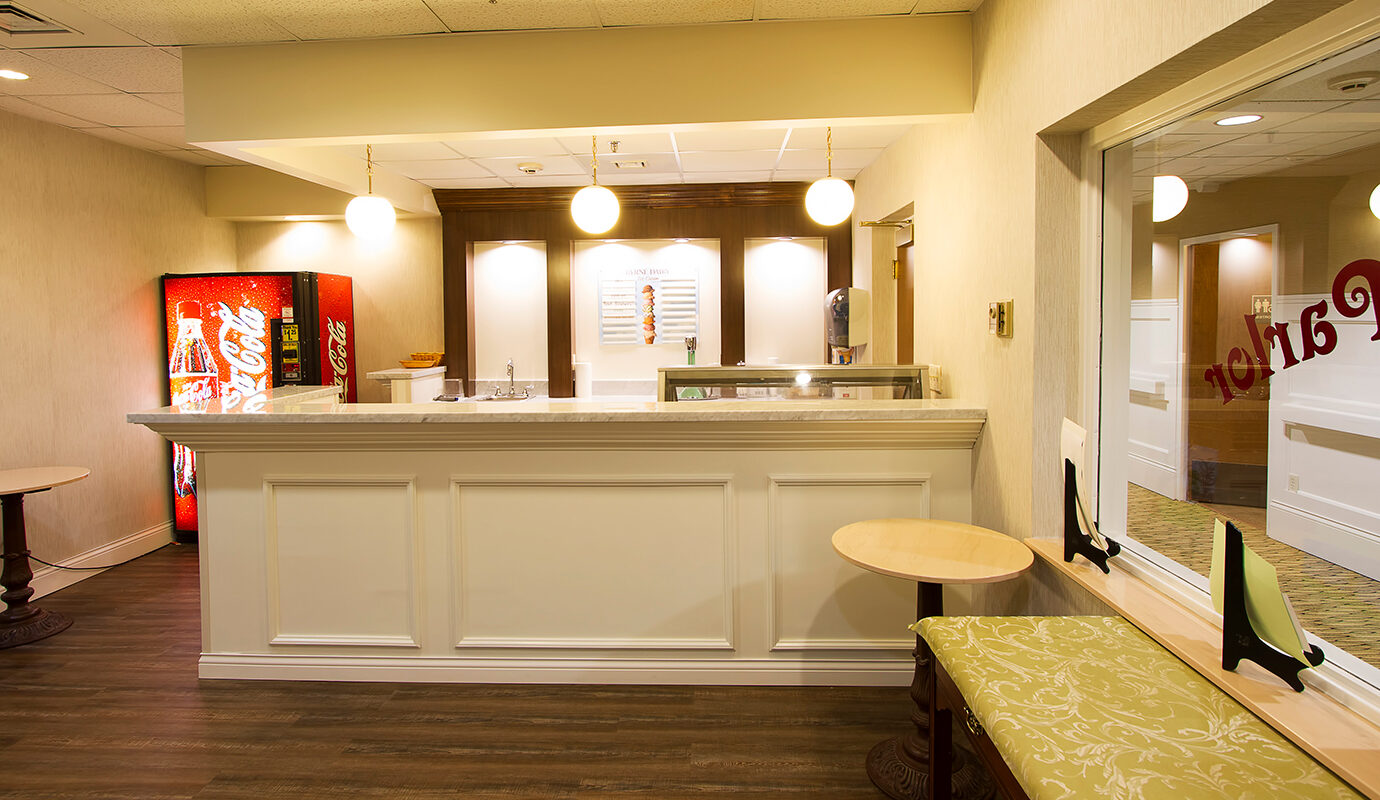 Ice cream parlor room