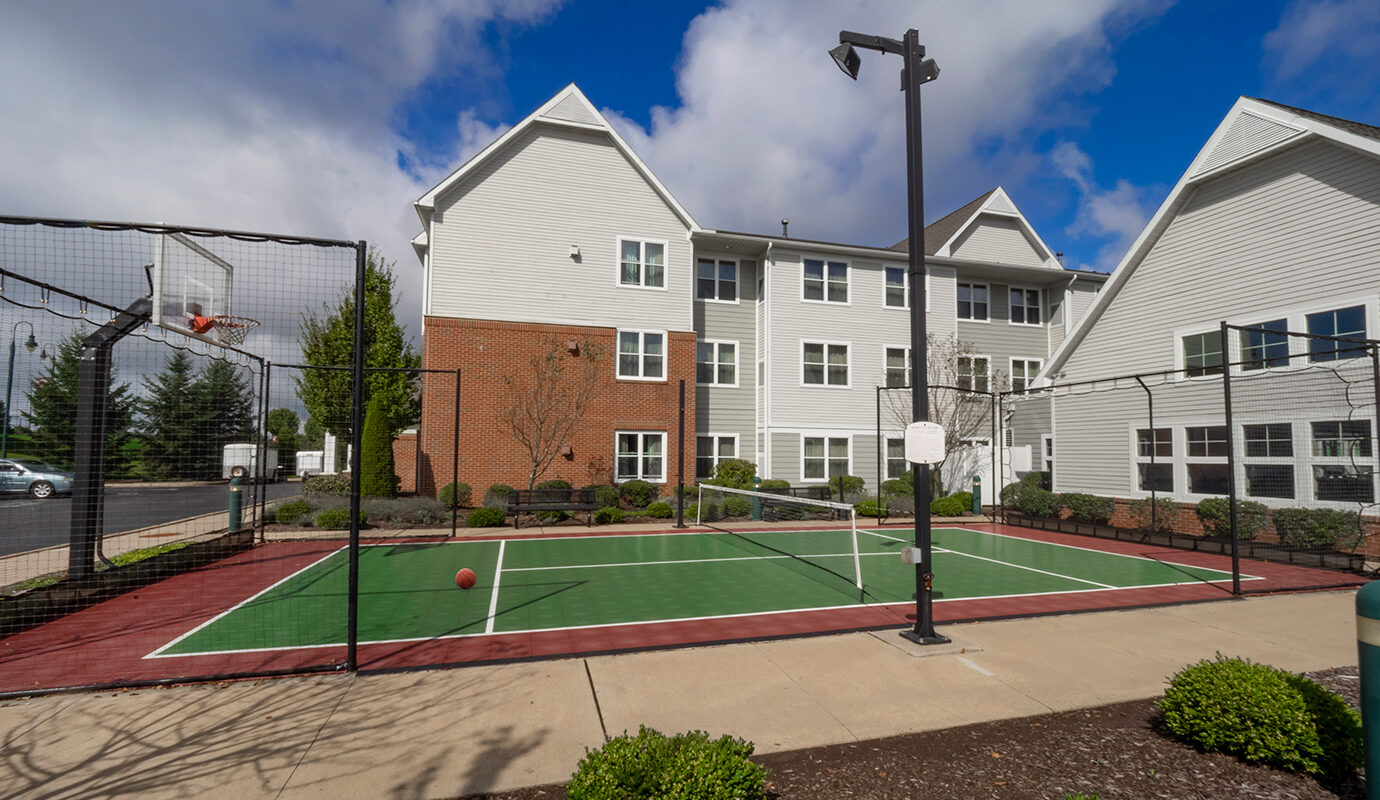 Outdoor tennis court/basketball court at the Residence Inn in Hazleton, PA