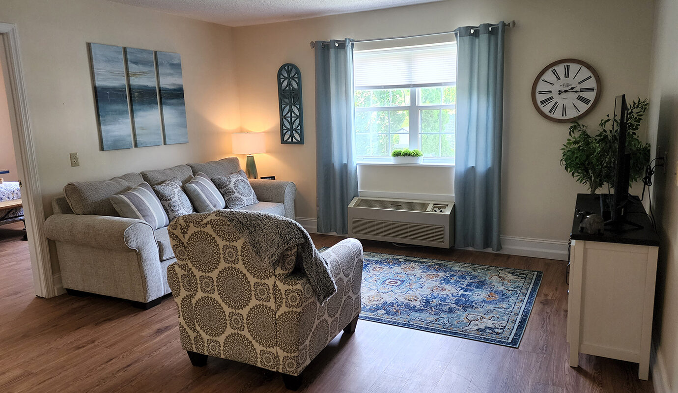 Decorated living room