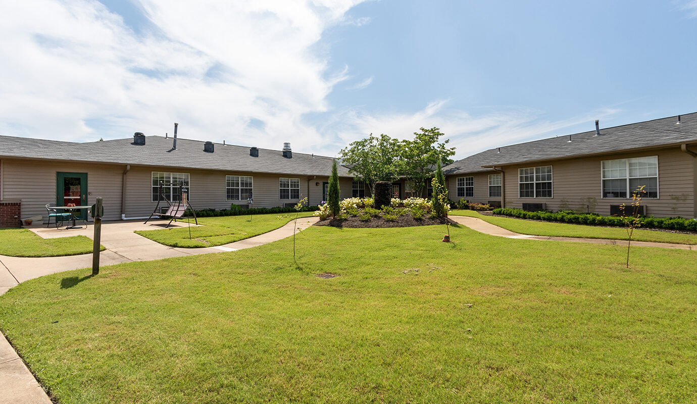 Outdoor courtyard and garden