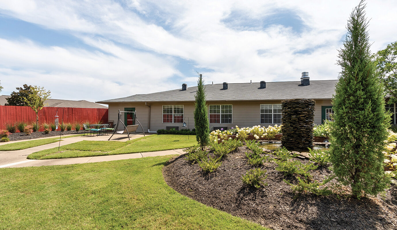 Outdoor courtyard and garden