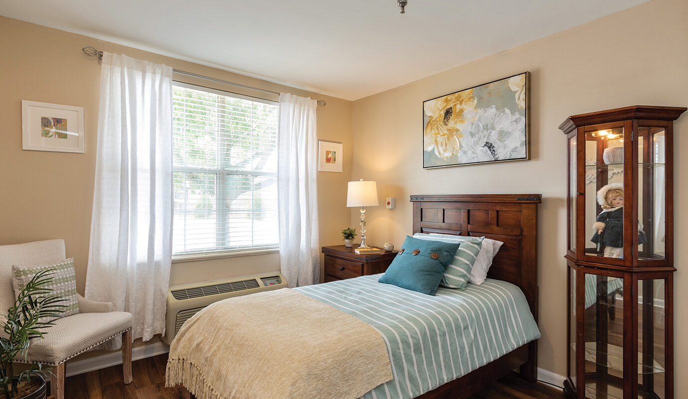 Decorated resident bedroom